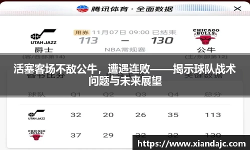 活塞客场不敌公牛，遭遇连败——揭示球队战术问题与未来展望